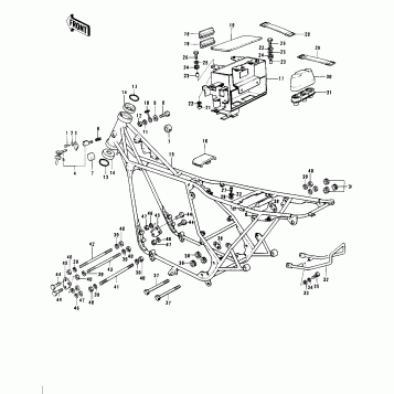 FRAME/FRAME FITTINGS ('74-'75 S3/S3-A)