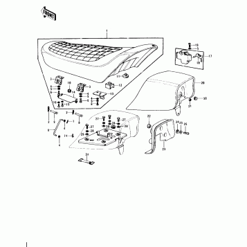 SEAT/SEAT COVER ('74-'75 S3/S3-A)