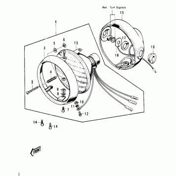 HEADLIGHT ('74-'75 S3/S3-A)
