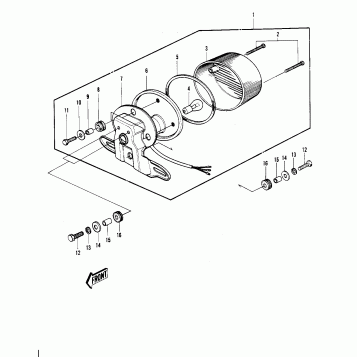 TAILLIGHT ('74-'75 S3/S3-A)