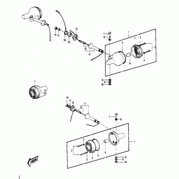 TURN SIGNALS ('74-'75 S3/S3-A)