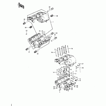 CRANKCASE ('76-'78 A3/A4/A5)
