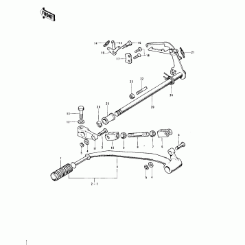 GEAR CHANGE MECHANISM ('76-'78 A3/A4/A5)