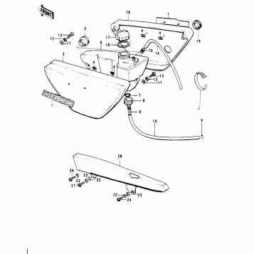 SIDE COVERS/OIL TANK/CHAIN COVER