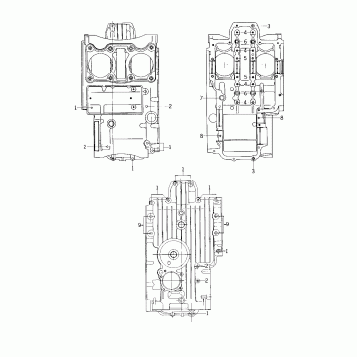 CRANKCASE BOLT & STUD PATTERN