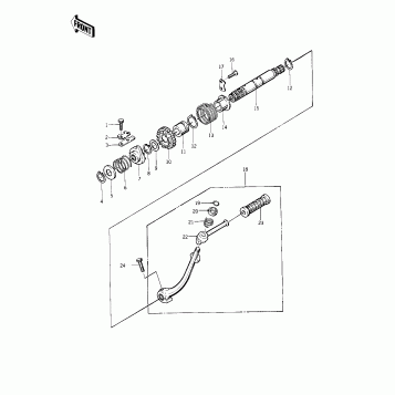 KICKSTARTER MECHANISM