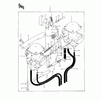 CARBURETOR ASSY (KZ400-A2)