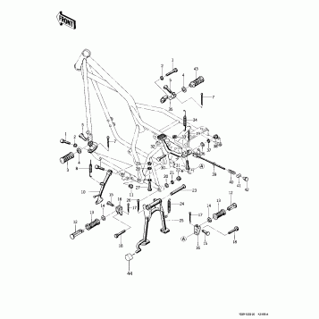 FOOTRESTS/STANDS/BRAKE PEDAL