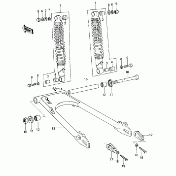 SWING ARM/SHOCK ABSORBERS