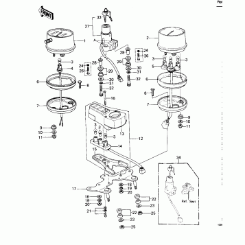 METERS/IGNITION SWITCH (KZ400-B1)