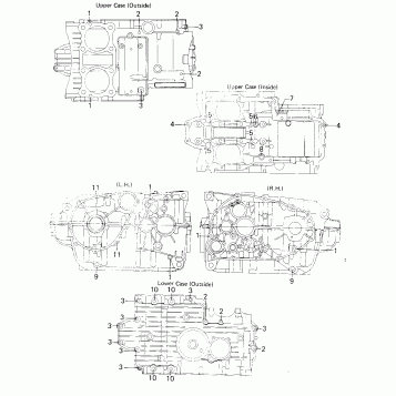 CRANKCASE BOLT & STUD PATTERN