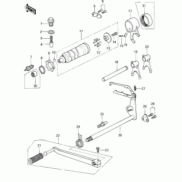 GEAR CHANGE MECHANISM