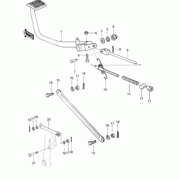 BRAKE PEDAL/TORQUE LINK