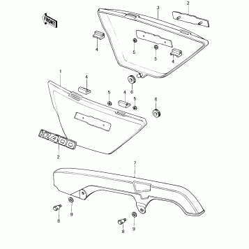 SIDE COVERS/CHAIN COVER