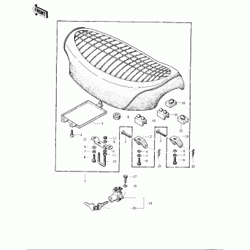 SEAT ('74 -'75 KZ400/KZ400D)
