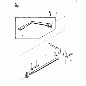 GEAR CHANGE MECHANISM ('76 -'77 KZ400 -