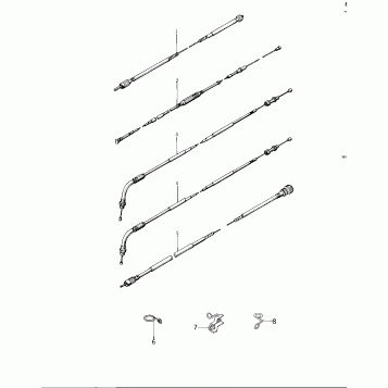 CABLES ('76 -'77 KZ400 - D3/D4)
