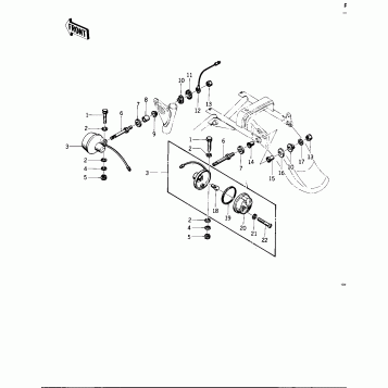 TURN SIGNALS ('76 -'77 KZ400 - D3/D4)
