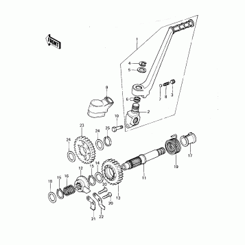 KICKSTARTER MECHANISM