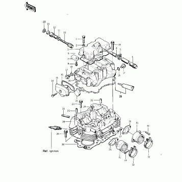 CYLINDER HEAD/COVERS ('75 S)