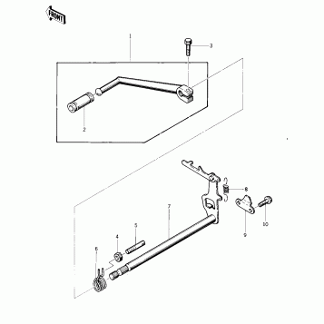 GEAR CHANGE MECHANISM ('75 S)