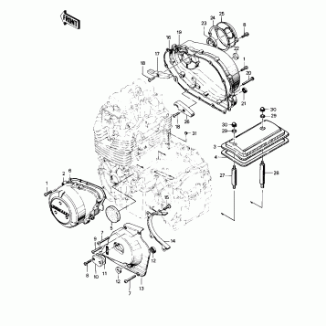 ENGINE COVERS ('75 S)