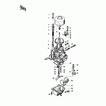 CARBURETOR PARTS ('75 S)