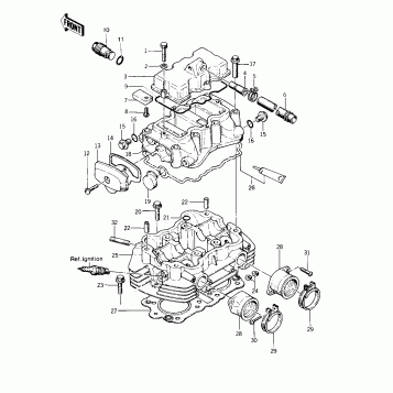 CYLINDER HEAD/COVERS ('76-'77 S2/S3)