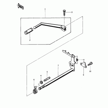 GEAR CHANGE MECHANISM ('76-'77 S2/S3)