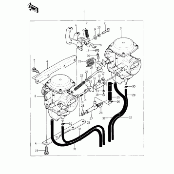 CARBURETOR ASSY (KZ400-S3)