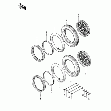 WHEELS/TIRES ('76-'77 S2/S3)
