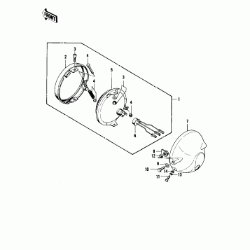 HEADLIGHT ('76-'77 S2/S3)