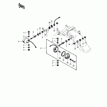 TURN SIGNALS ('76-'77 S2/S3)