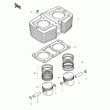 CYLINDER/PISTONS