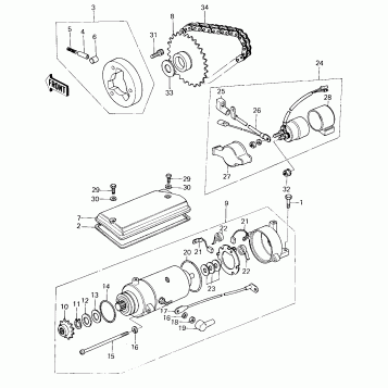 STARTER MOTOR/STARTER CLUTCH