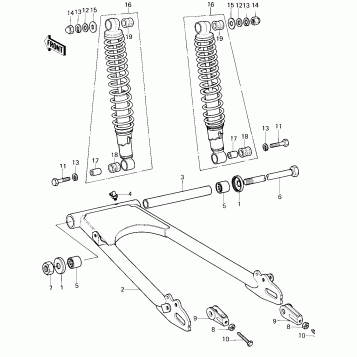 SWING ARM/SHOCK ABSORBERS