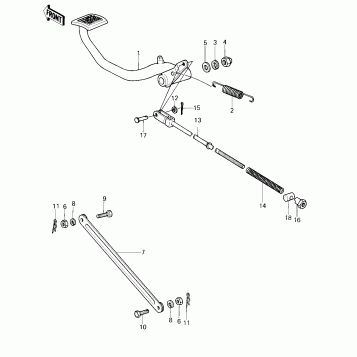 BRAKE PEDAL/TORQUE LINK