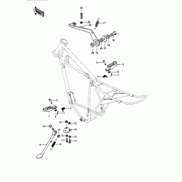 FOOTRESTS/STAND/BRAKE PEDAL