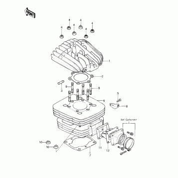 CYLINDER HEAD/CYLINDER/REED VALVE