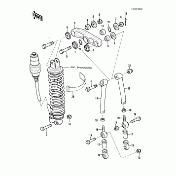 REAR SUSPENSION (KX420-A2)