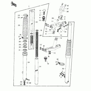 FRONT FORK (KX420-A1)