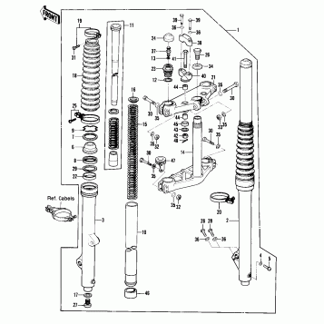 FRONT FORK (KX420-A2)