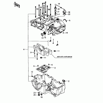 CRANKCASE ('80 B1)