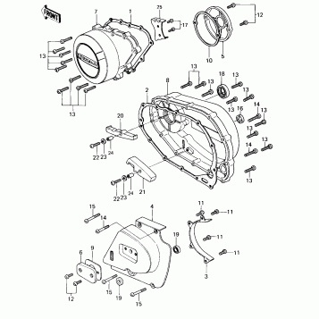 ENGINE COVERS ('80 B1)