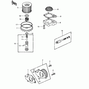 OIL PUMP/OIL FILTER ('80 B1)