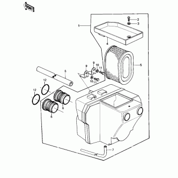 AIR CLEANER ('80 B1)