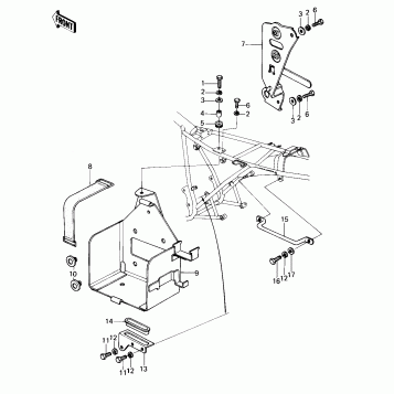 BATTERY CASE/ELECTRO BRACKET ('80 B1)