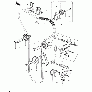CAM CHAIN/TENSIONER