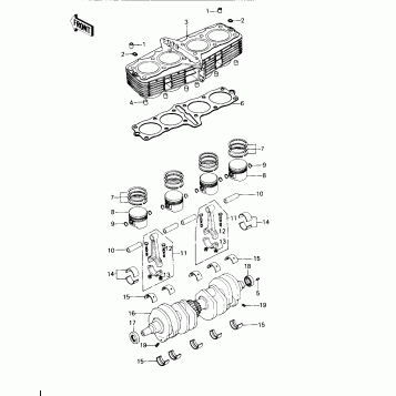 CYLINDERS/PISTONS/CRANKSHAFT