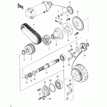 SECONDARY SHAFT/STARTER CLUTCH